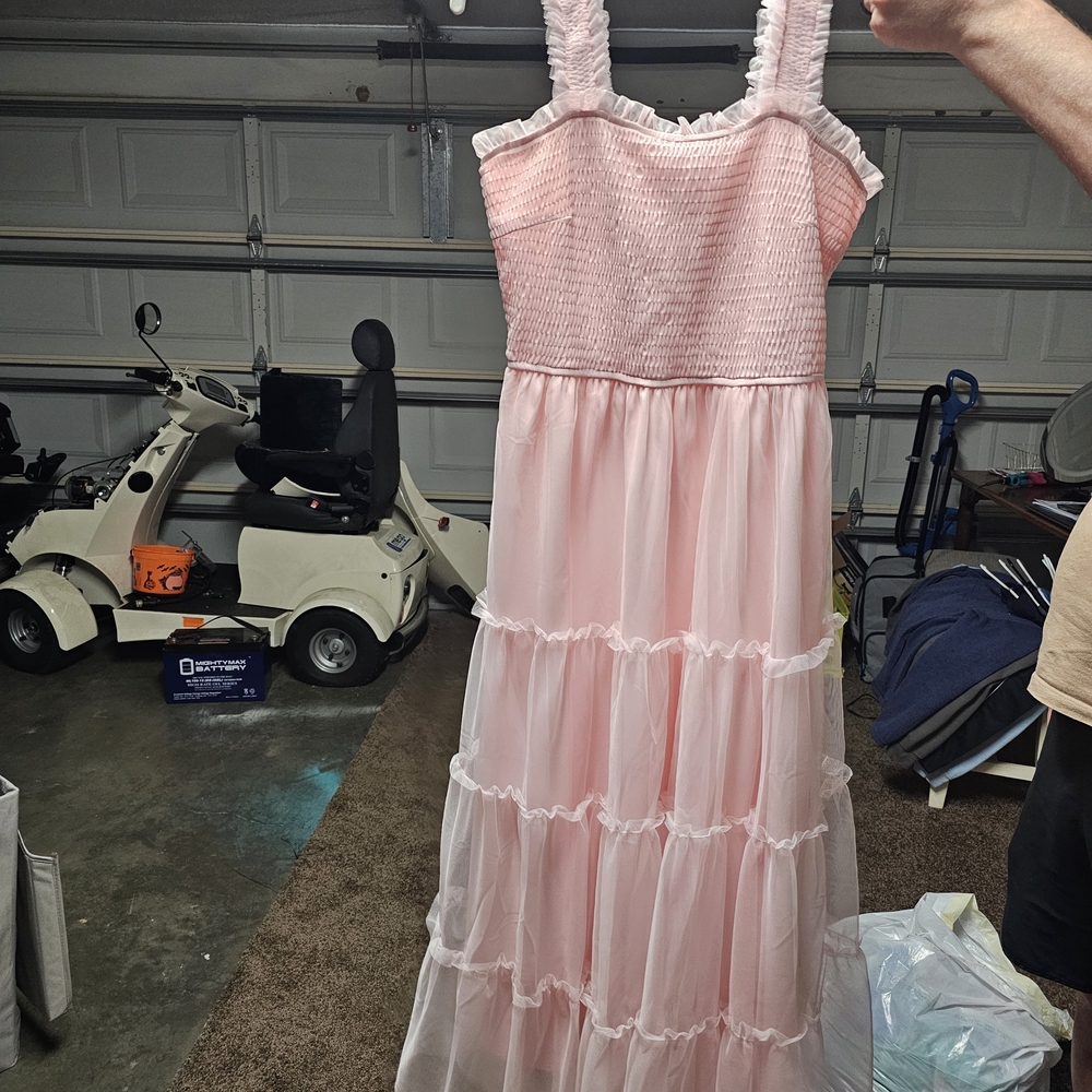 Pink Ruffled Sundress - Picture 2 of 3